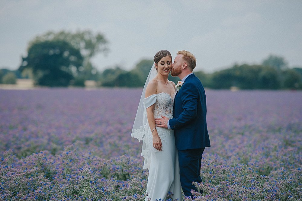 Lilac Borage Field Portraits Houchins Farm Wedding Julia and You Photography