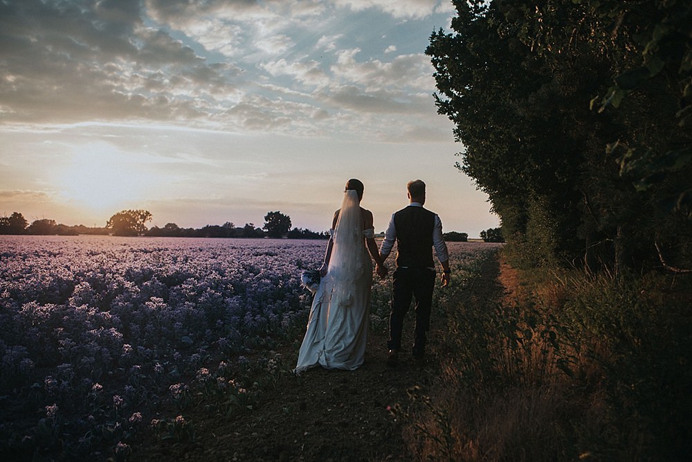 Lilac Borage Field Portraits Houchins Farm Wedding Julia and You Photography