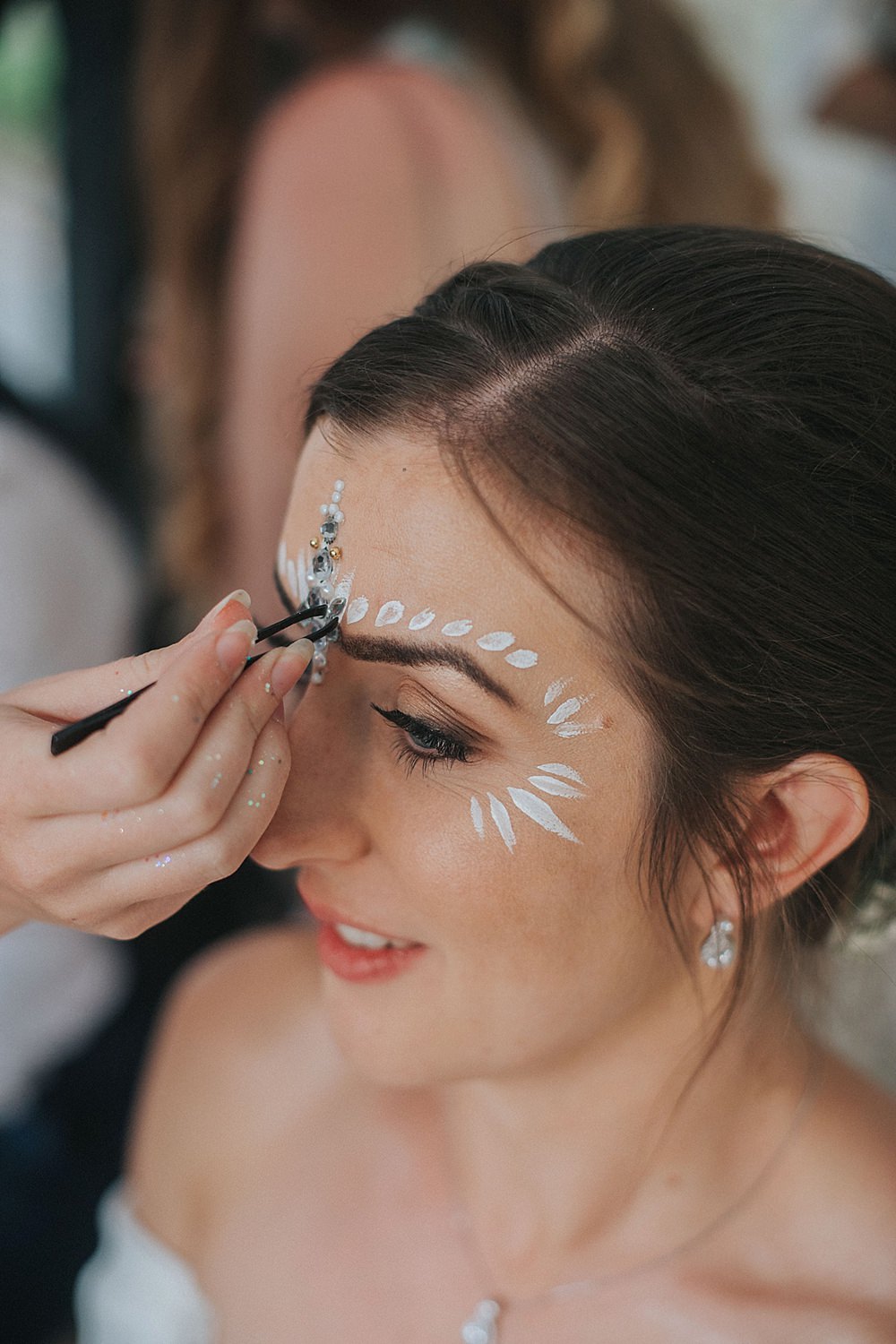 Glitter Make Up Bride Bridal Houchins Farm Wedding Julia and You Photography