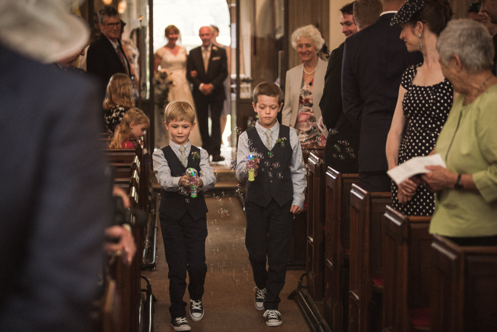 Page Boys Waistcoat Converse Bubble Gun Middle Coombe Farm Wedding Emma Stoner Photo