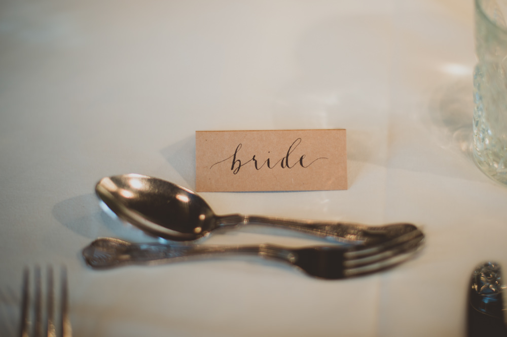 Calligraphy Place Name Card Newton Hall Wedding Sasha Weddings