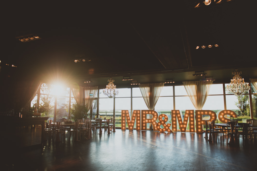 Mr Mrs Light Up Letter Signs Newton Hall Wedding Sasha Weddings