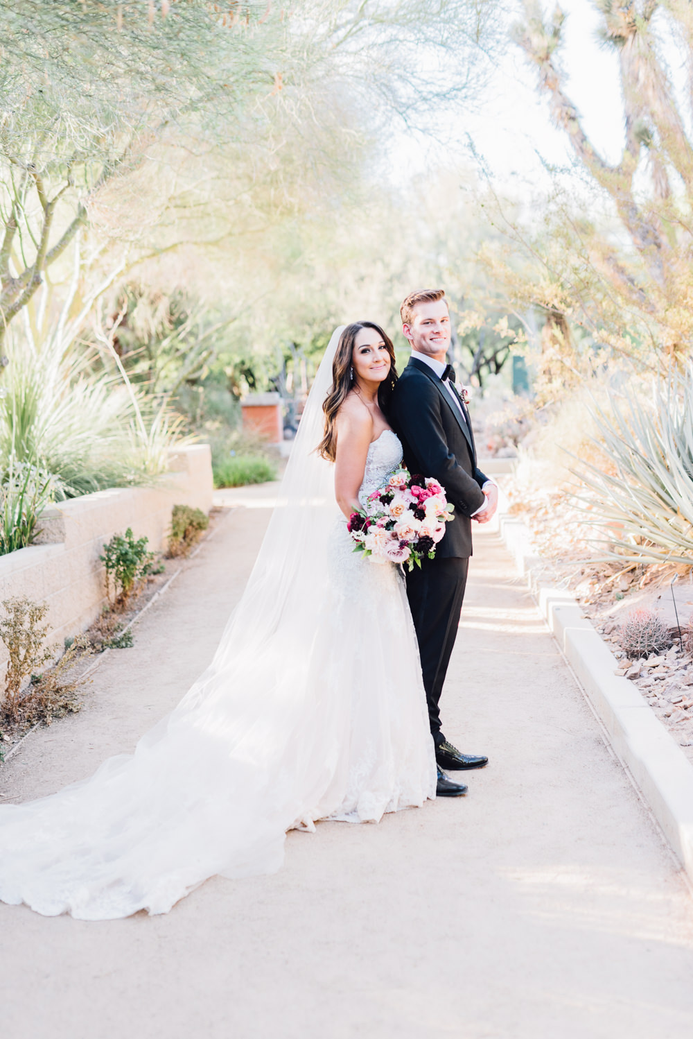 Bride Bridal Dress Gown Train Veil Lace Strapless Sweetheart Romantic Soft Elopement Wedding Las Vegas Kristen Joy Photography