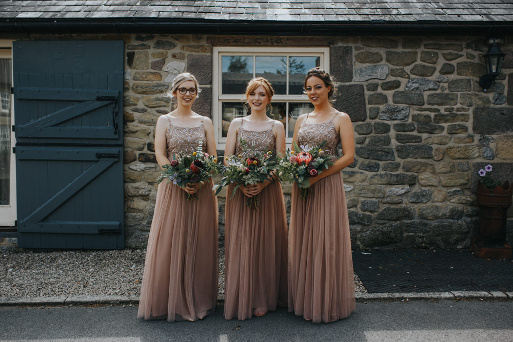 Bridesmaids Dress Dresses Long Maxi Sequin Pink Shiningford Manor Wedding Magda K Photography