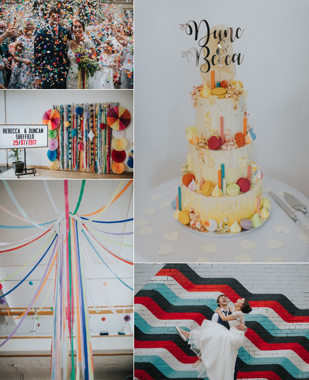 Urban Fun & Colourful Cinema Wedding Bloom Weddings