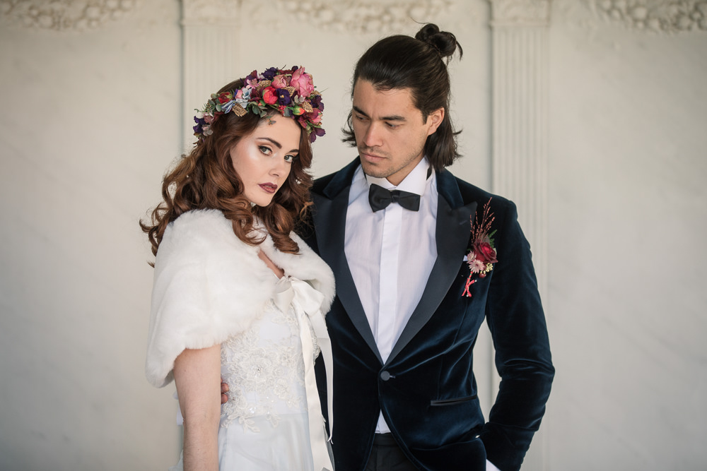 Winter Luxe Wedding Ideas Becky Harley Photography