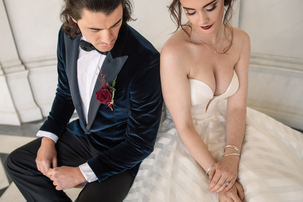 Winter Luxe Wedding Ideas Becky Harley Photography
