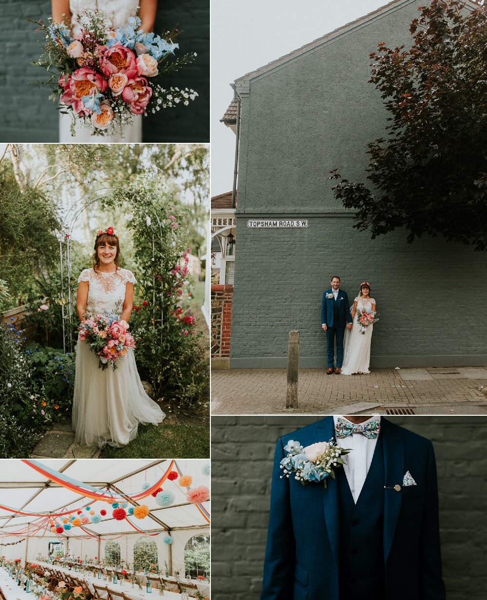 Joyful Bright & Colourful DIY Back Garden Wedding Jonny MP