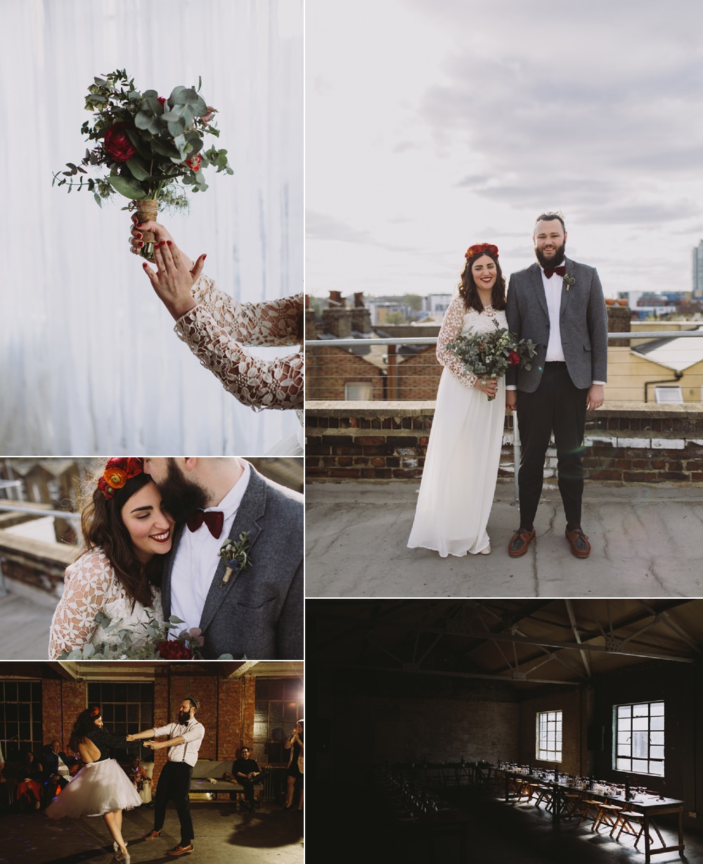 Alternative London Warehouse Wedding with Heart Luke Hayden Photography