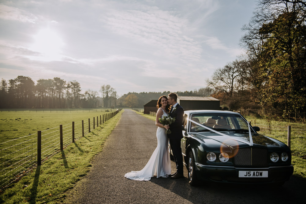 Bride Bridal Wed2B Dress Gown Sleeveless Embellishment Lace Groom Navy Barn Elsham Hall Wedding Wedding Kazooieloki Photography