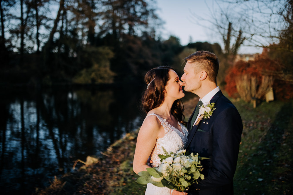 Bride Bridal Wed2B Dress Gown Sleeveless Embellishment Lace Groom Navy Barn Elsham Hall Wedding Wedding Kazooieloki Photography