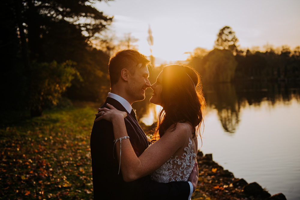 Bride Bridal Wed2B Dress Gown Sleeveless Embellishment Lace Groom Jewelled Hairpiece Barn Elsham Hall Wedding Wedding Kazooieloki Photography