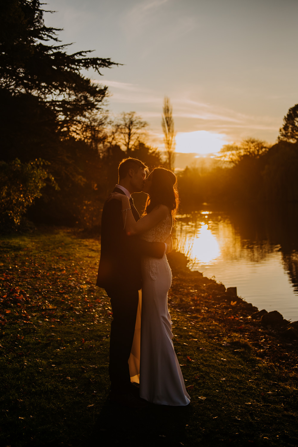 Bride Bridal Wed2B Dress Gown Sleeveless Embellishment Lace Groom Sunset Barn Elsham Hall Wedding Wedding Kazooieloki Photography