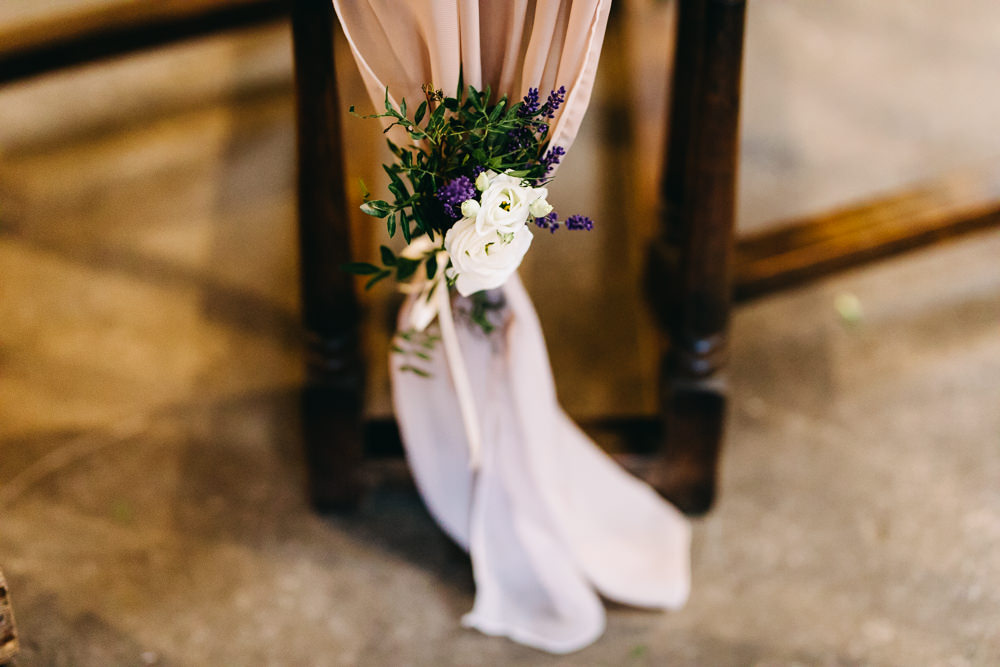 Fabric Drape Chairs Flowers Decor Bawdon Lodge Farm Wedding Hannah Hall Photography