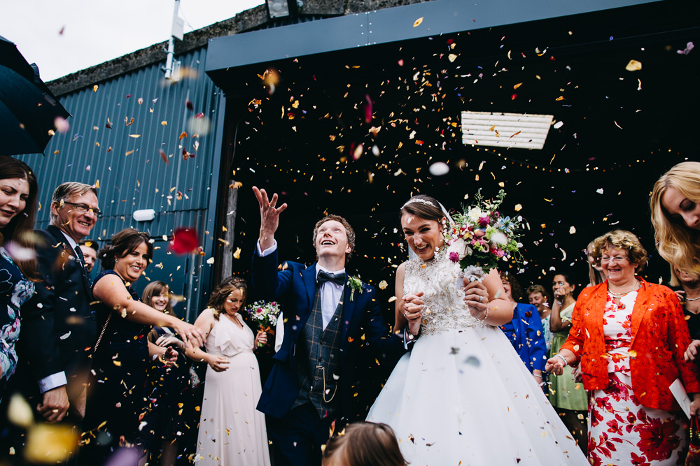 Confetti Petals Bawdon Lodge Farm Wedding Hannah Hall Photography