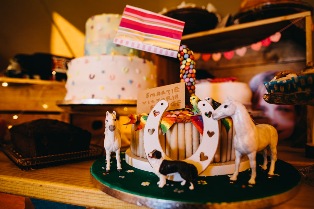 Cake Bake Off Dessert Table Bawdon Lodge Farm Wedding Hannah Hall Photography
