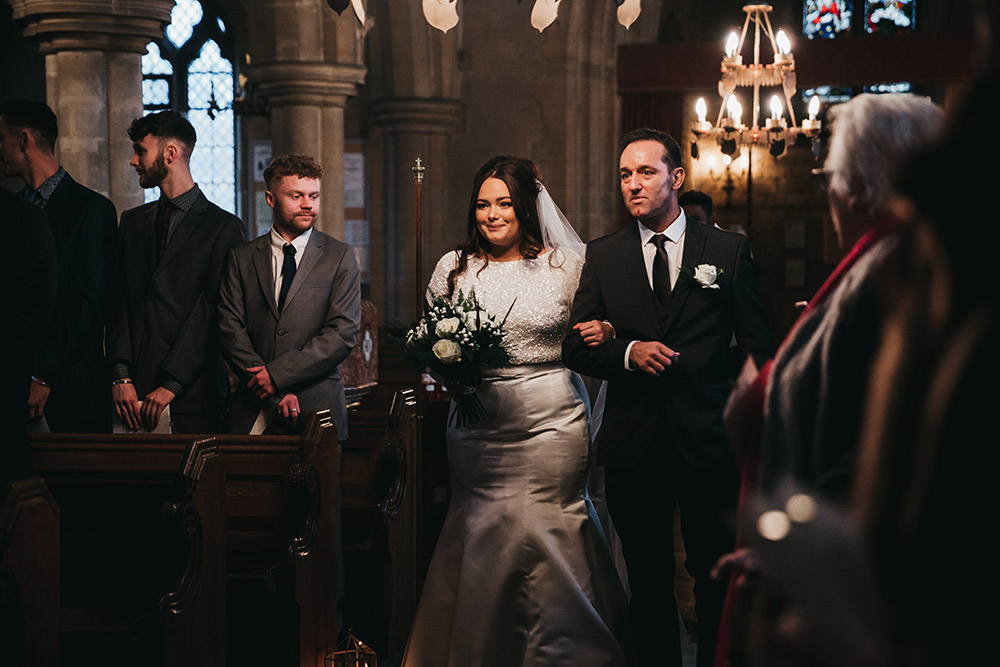 Bride Bridal Separates Sparkly Long Sleeve Fish Tail Button Back Veil Big Barn Wedding Ashley The Vedrines Photography