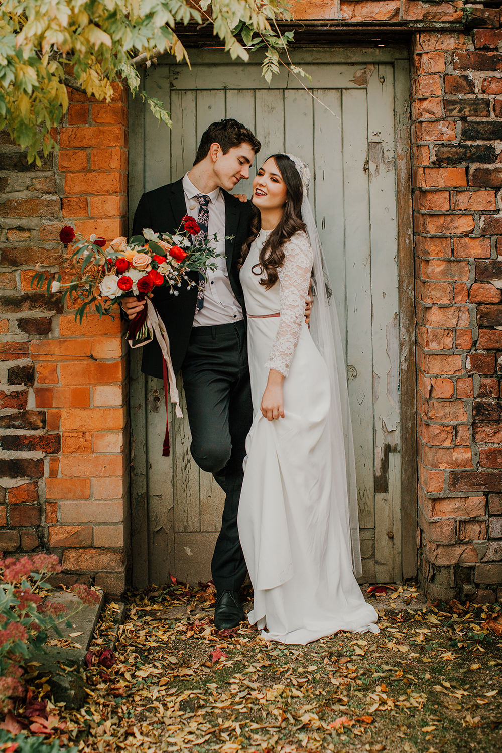 Groom Suit Floral Tie Bohemian Music Folk Wedding Ideas Gail Secker Photography