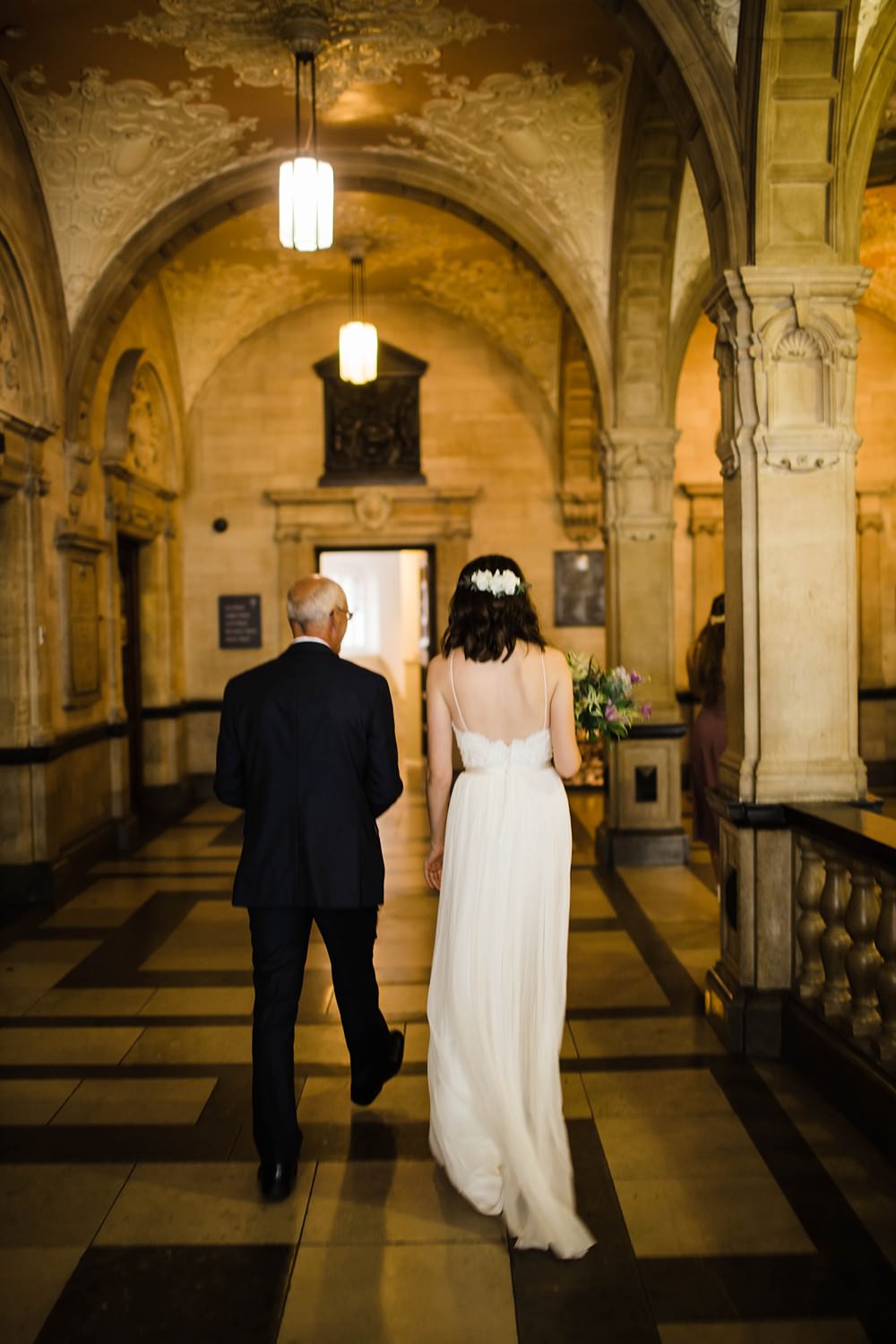 Dress Gown Bride Bridal Two Piece Top Skirt Catherine Deane Cherwell Boathouse Wedding Claudia Rose Carter Photography