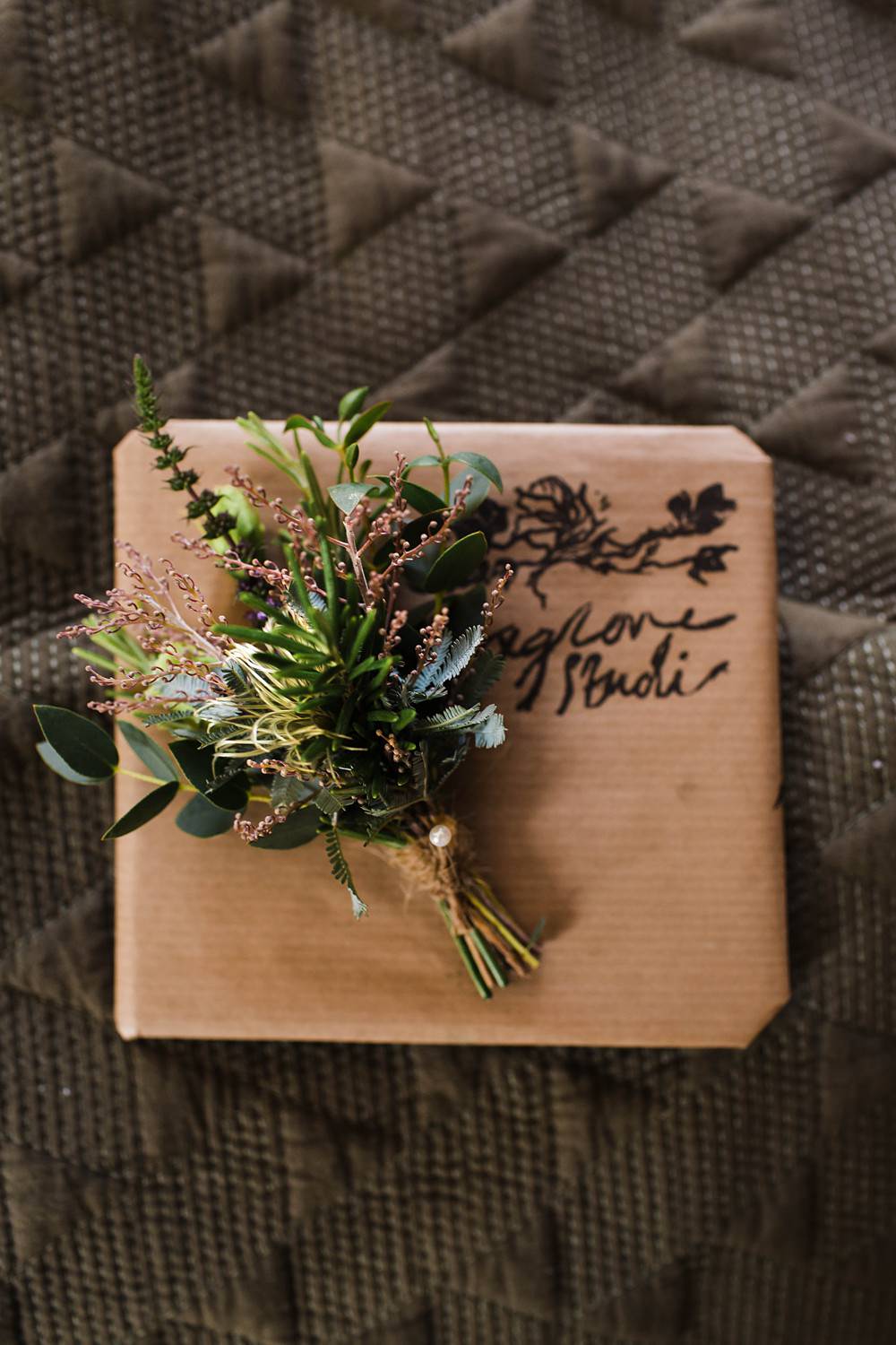 Bride Bridal Bouquet Flowers Wid Herbs Foliage Cherwell Boathouse Wedding Claudia Rose Carter Photography