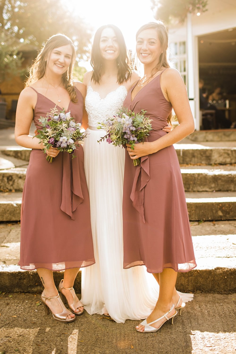 Dusky Pink Bridesmaid Dress Dresses Cherwell Boathouse Wedding Claudia Rose Carter Photography