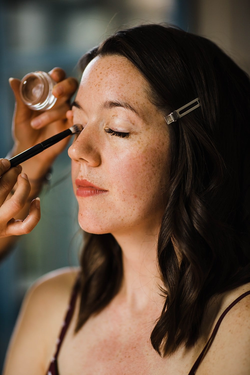 Bride Bridal Make Up Beauty Cherwell Boathouse Wedding Claudia Rose Carter Photography