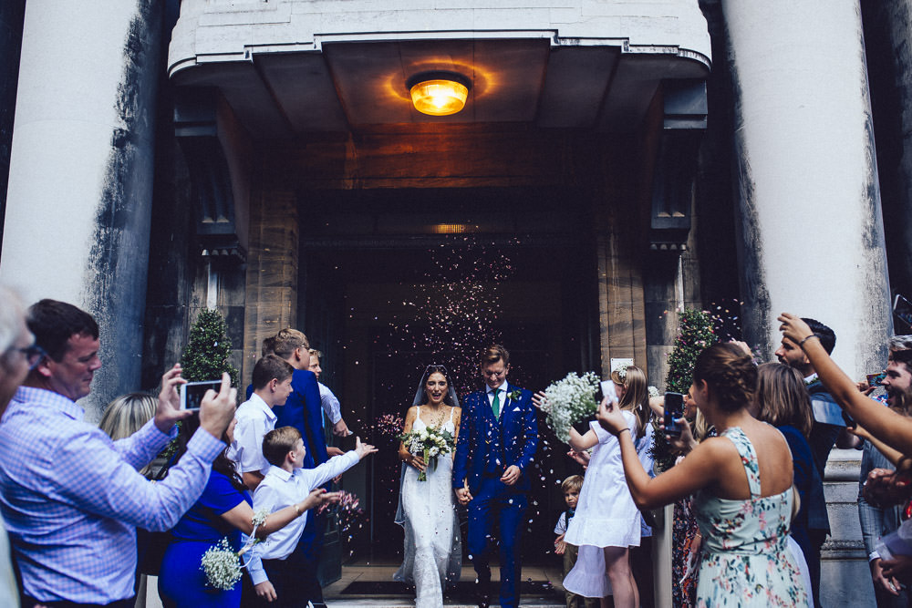 Confetti Throw Clapton Country Club Wedding Curious Rose Photography