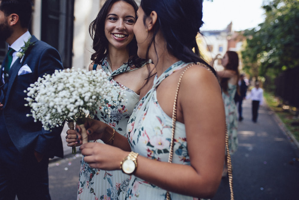Bridesmaids Bouquet Flowers Gypsophila Clapton Country Club Wedding Curious Rose Photography