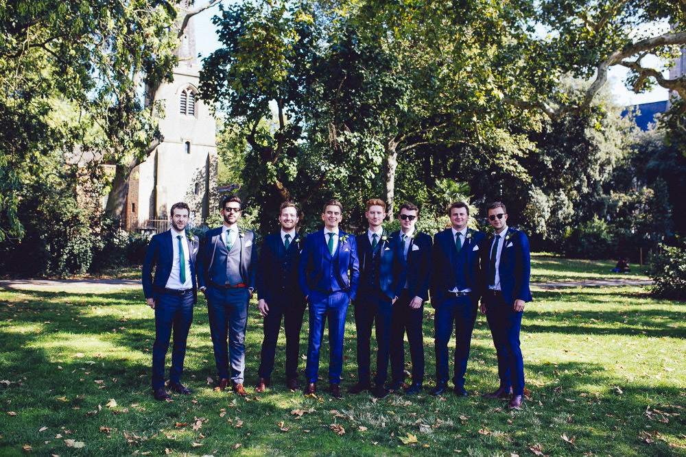Groom Groomsmen Navy Suits Clapton Country Club Wedding Curious Rose Photography