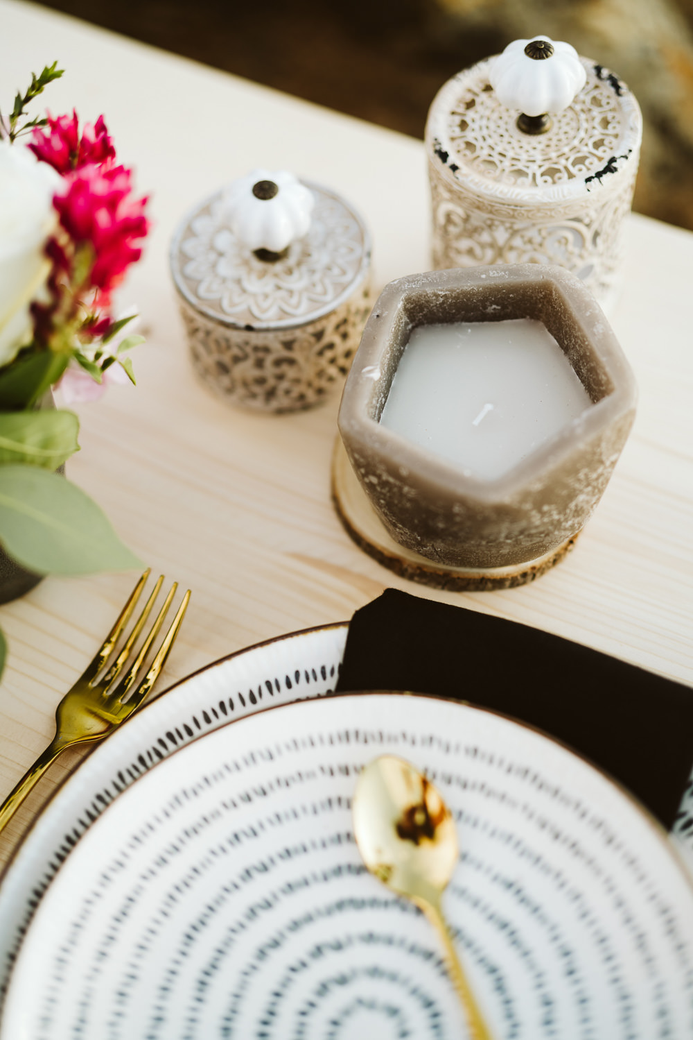 Candles Table Decor Clifftop Portugal Wedding Ideas John Barwood Photography