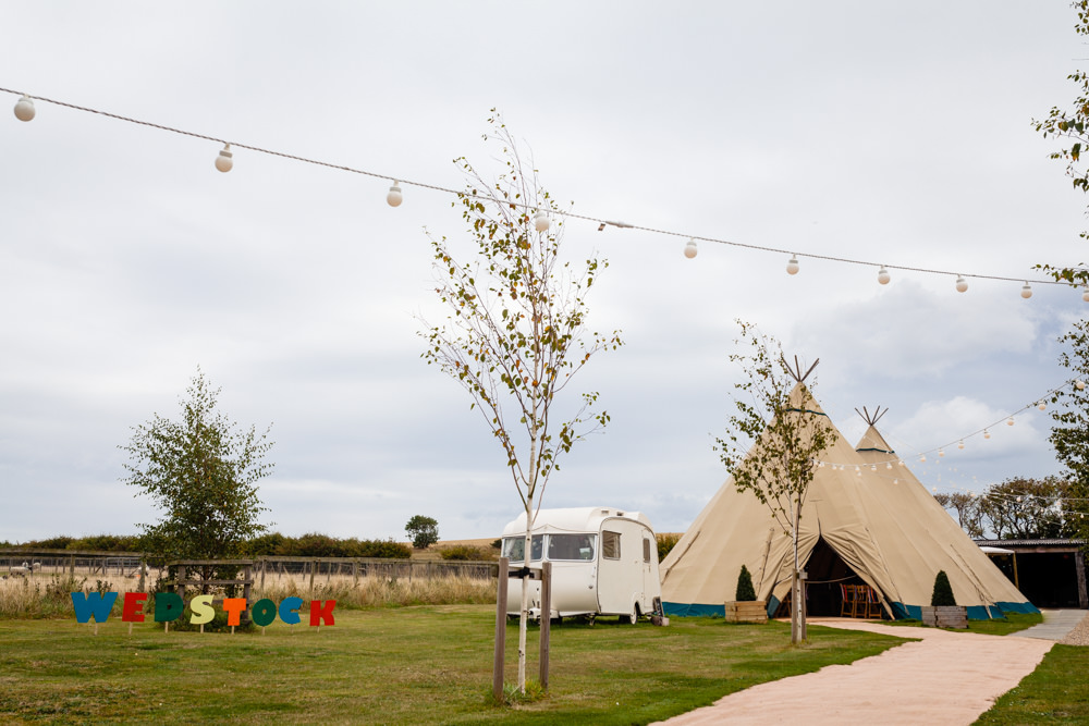 Tipis Festoon Lights Lighting Colourful Festival Party Wedding Emma and Rich Photography