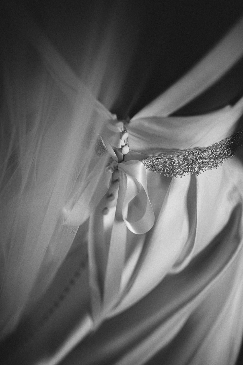 Bride Bridal Dress Gown Belt Pockets Skirt Full Train Ribbon Coniston Hotel Wedding Hayley Baxter Photography