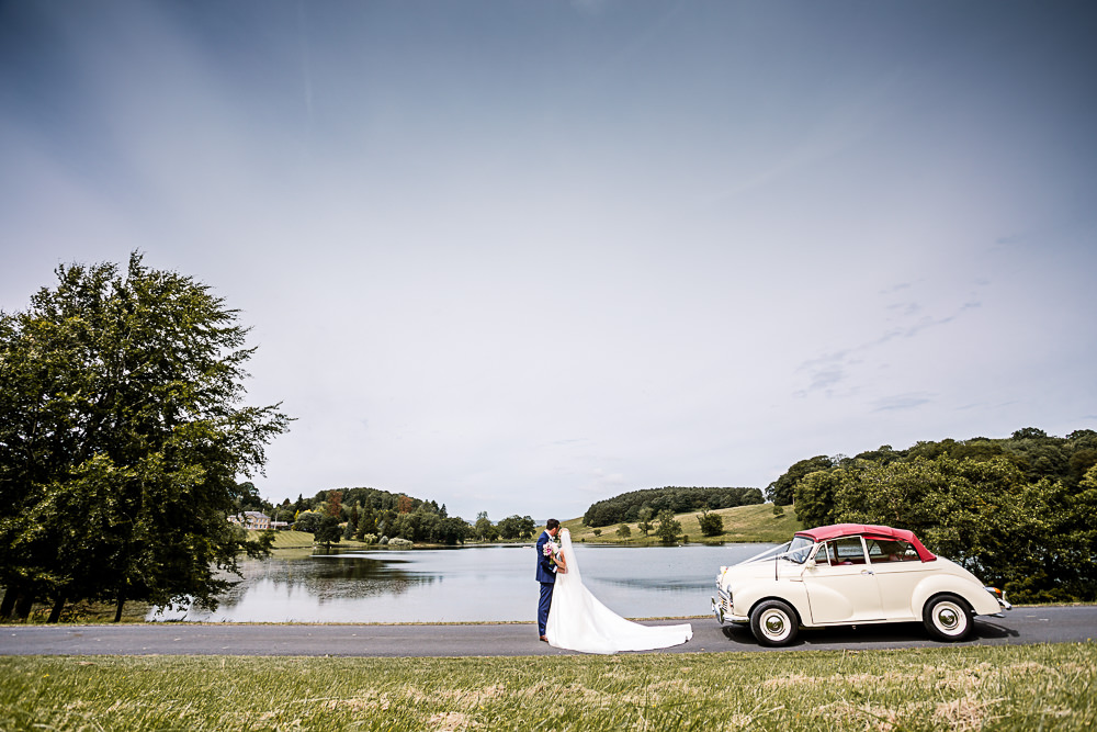 Classic Car Transport Convertible Coniston Hotel Wedding Hayley Baxter Photography