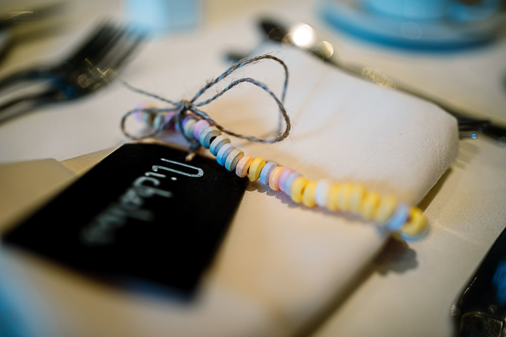 Sweet Sweetie Bracelet Favours Coniston Hotel Wedding Hayley Baxter Photography