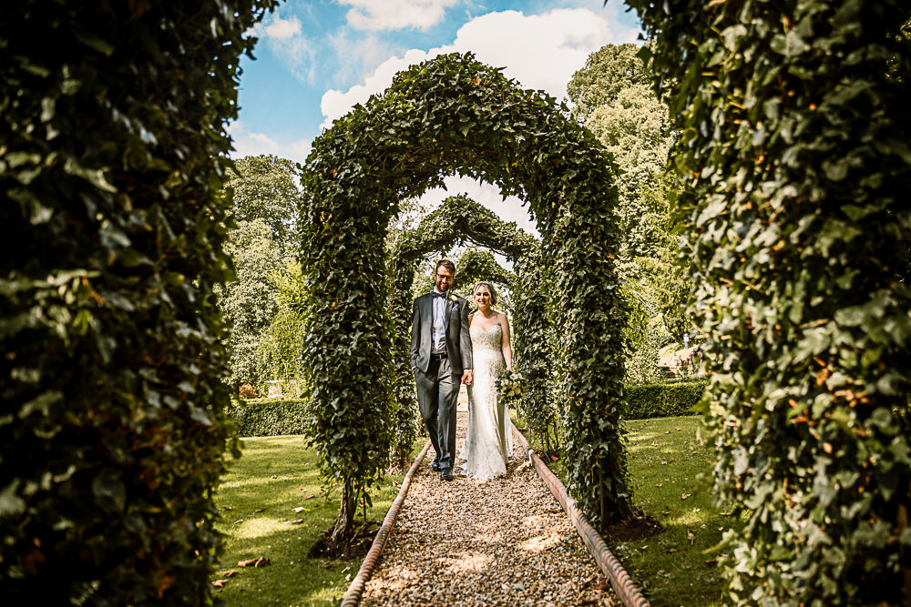 Bride Bridal Dress Gown Sweetheart Neckline Lace Braided Up Do Plait Bow Tie Groom Crab and Lobster Wedding Hayley Baxter Photography