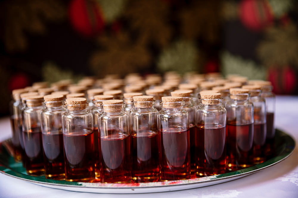 Favours Shot Liqueur Crab and Lobster Wedding Hayley Baxter Photography