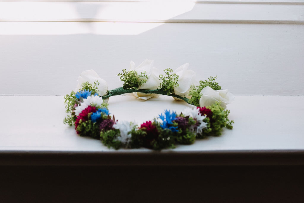 Bride Bridal Flower Crown Eco Friendly Wedding The Stag and the Doe