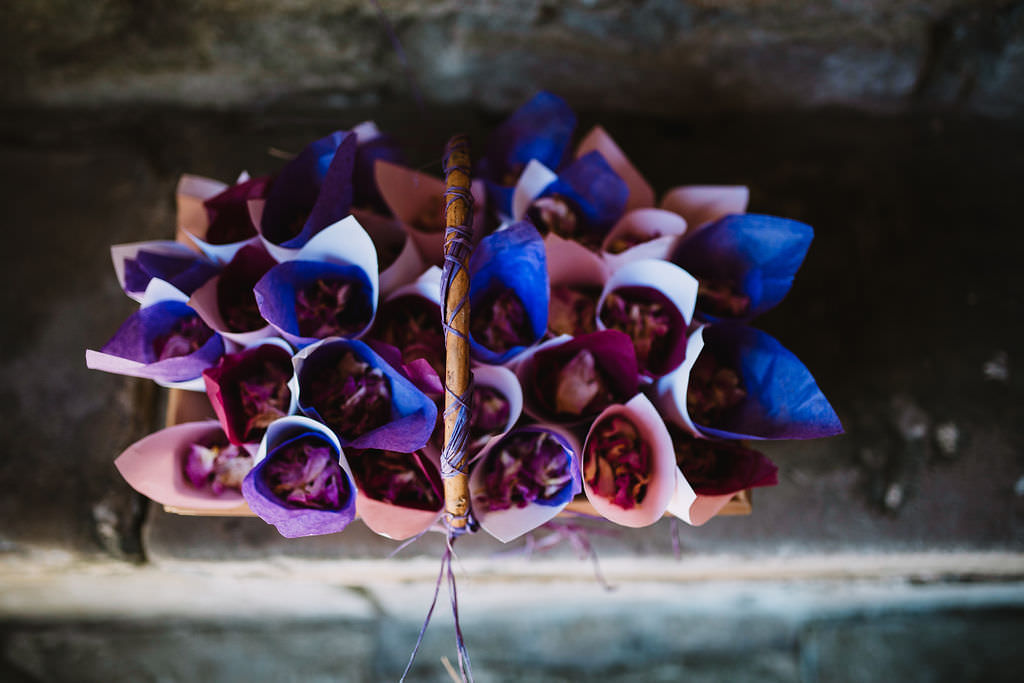 Confetti Basket Cones Eco Friendly Wedding The Stag and the Doe