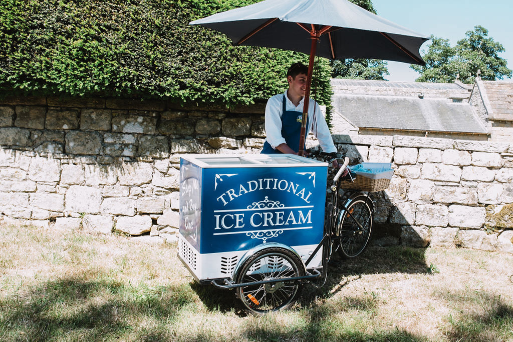 Ice Cream Cart Eco Friendly Wedding The Stag and the Doe