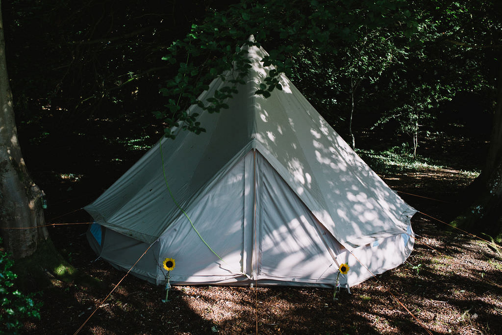 Glamping Bell Tent Eco Friendly Wedding The Stag and the Doe