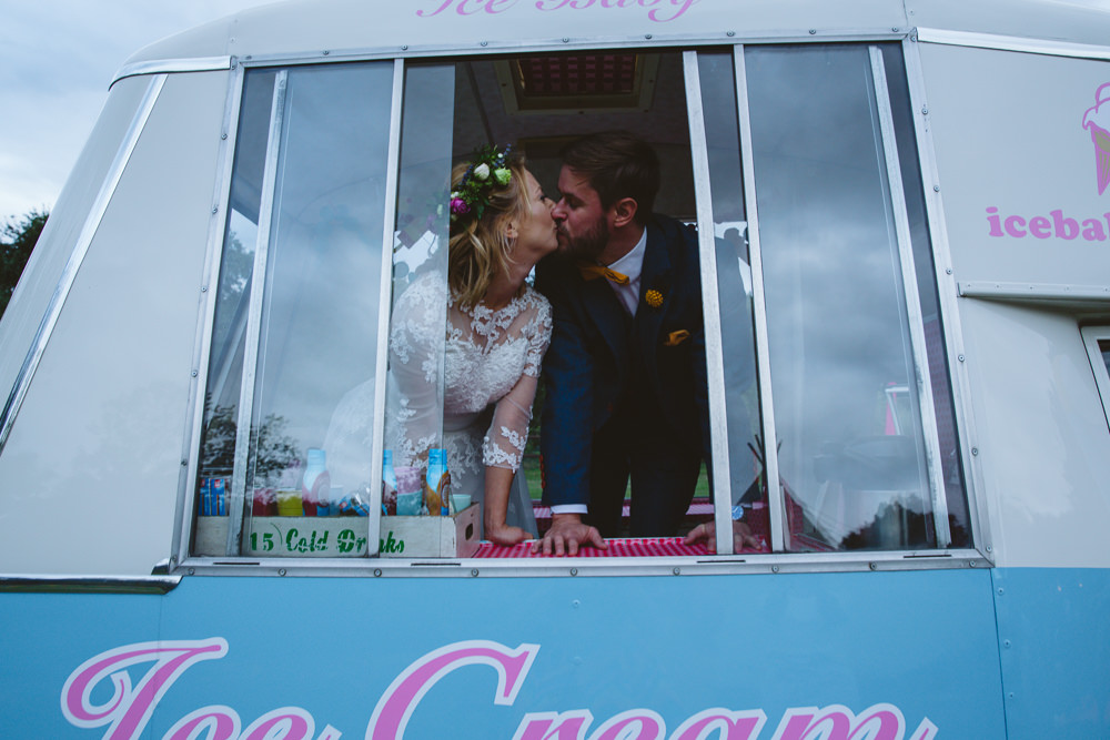 Vintage Ice Cream Van Truck Enchanted Garden Events Wedding Sharon Cooper Photography