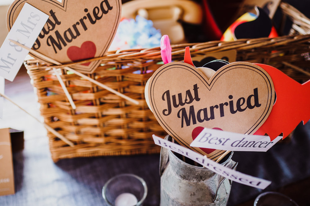 Photo Booth Props Godwick Hall Wedding Rob Dodsworth Photography