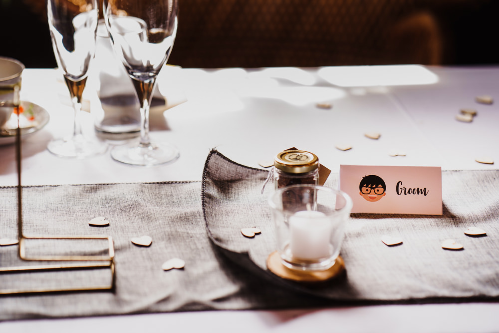 Heart Confetti Godwick Hall Wedding Rob Dodsworth Photography