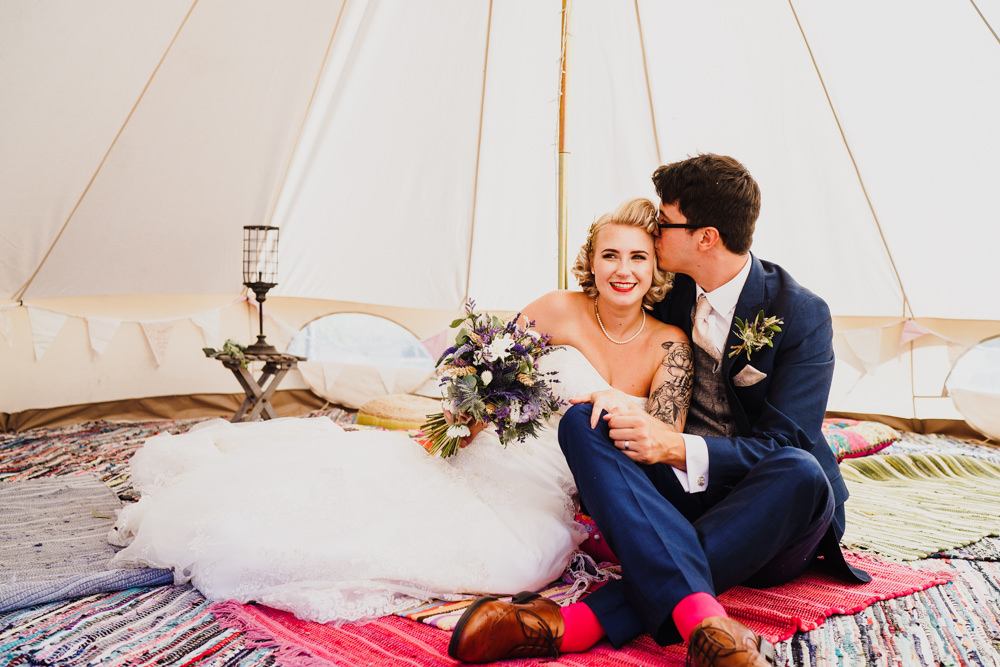 Bell Tent Tipi Camping Godwick Hall Wedding Rob Dodsworth Photography