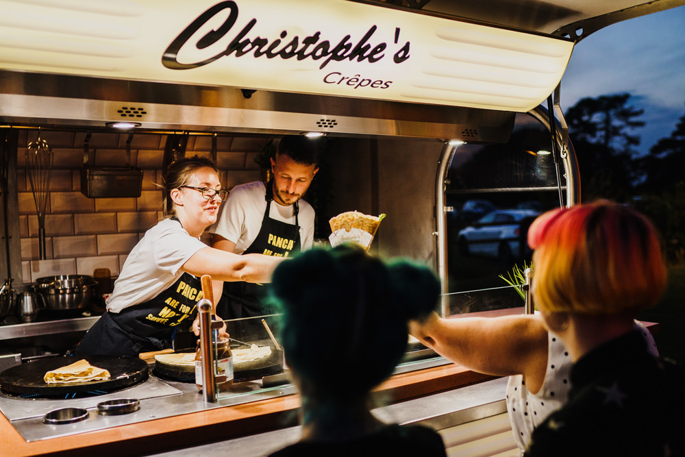 Crepes Van Food Truck Godwick Hall Wedding Rob Dodsworth Photography