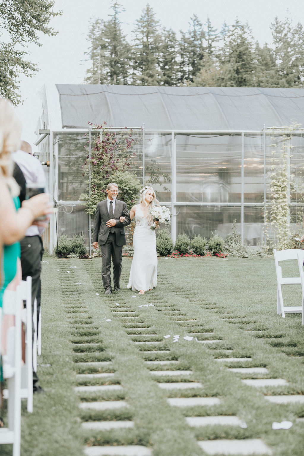 Greenhouse Garden Washington Wedding Beginning and End Photography