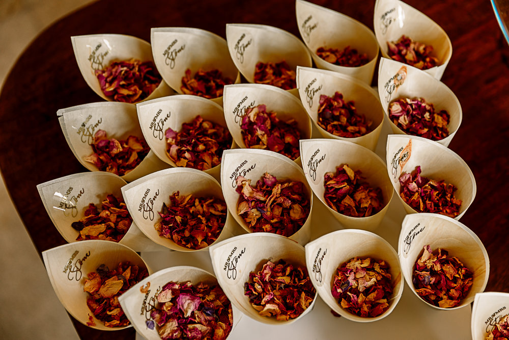 Confetti Cones Lartington Hall Wedding Hayley Baxter Photography