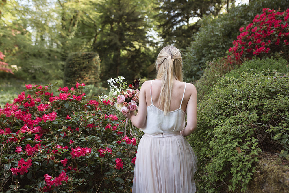 Bride Bridal Dress Gown Two Piece Skirt Top Tulle Blush Pink Light Airy Summer Wedding Ideas Charlotte Palazzo Photography