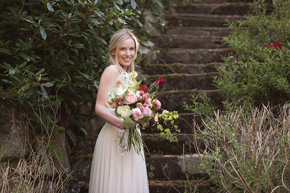 Bride Bridal Dress Gown Two Piece Skirt Top Tulle Blush Pink Light Airy Summer Wedding Ideas Charlotte Palazzo Photography
