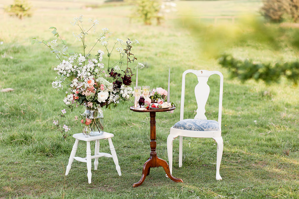 Table Flowers Peach Coral Cream Roses Greenery Foliage Light Airy Summer Wedding Ideas Charlotte Palazzo Photography